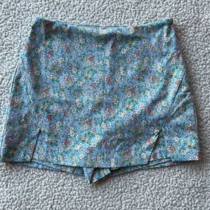Skort, flower print